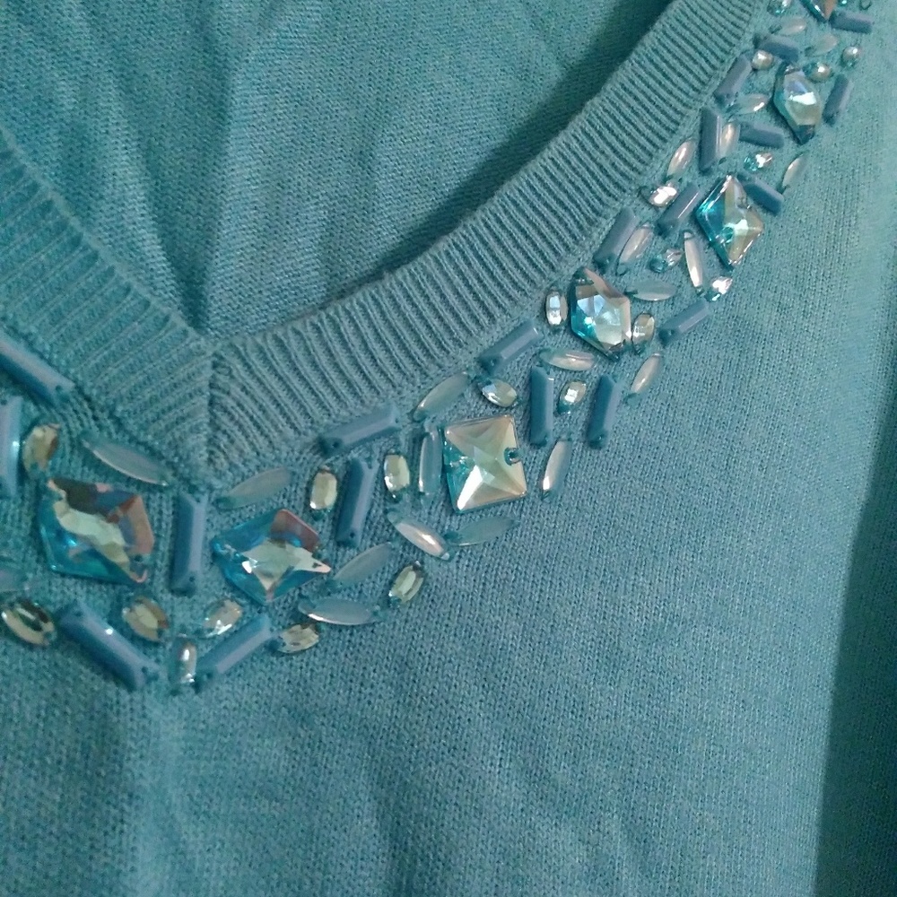 Aqua blue NY&C sweater